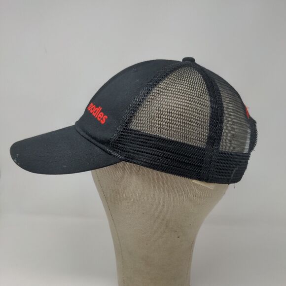 Unbranded Men's Strapback Mesh Back Hat Black OSFA Noodles Love Life Logo - Picture 7 of 13